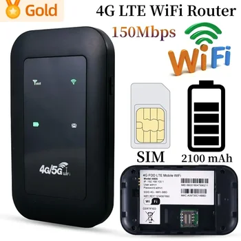 4G LTE 라우터 포켓 150Mbps 와이파이 리피터, 신호 증폭기, 네트워크 확장기, 모바일 핫스팟 무선 Mifi 모뎀, SIM 카드 슬롯