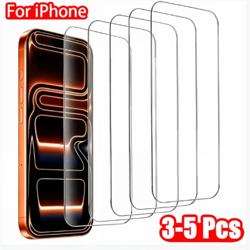 3-5Pcs Tempered Glass for iPhone 17 Air 16 15 14 13 12 11 Pro Max Screen Protectors for iPhone 7 8 6 16e X XS XR Protective Film
3-5Pcs Tempered Glass for iPhone 17 Air 16 15 14 13 12 11 Pro Max Screen Protectors for iPhone 7 8 6 16e X XS XR Protective Film