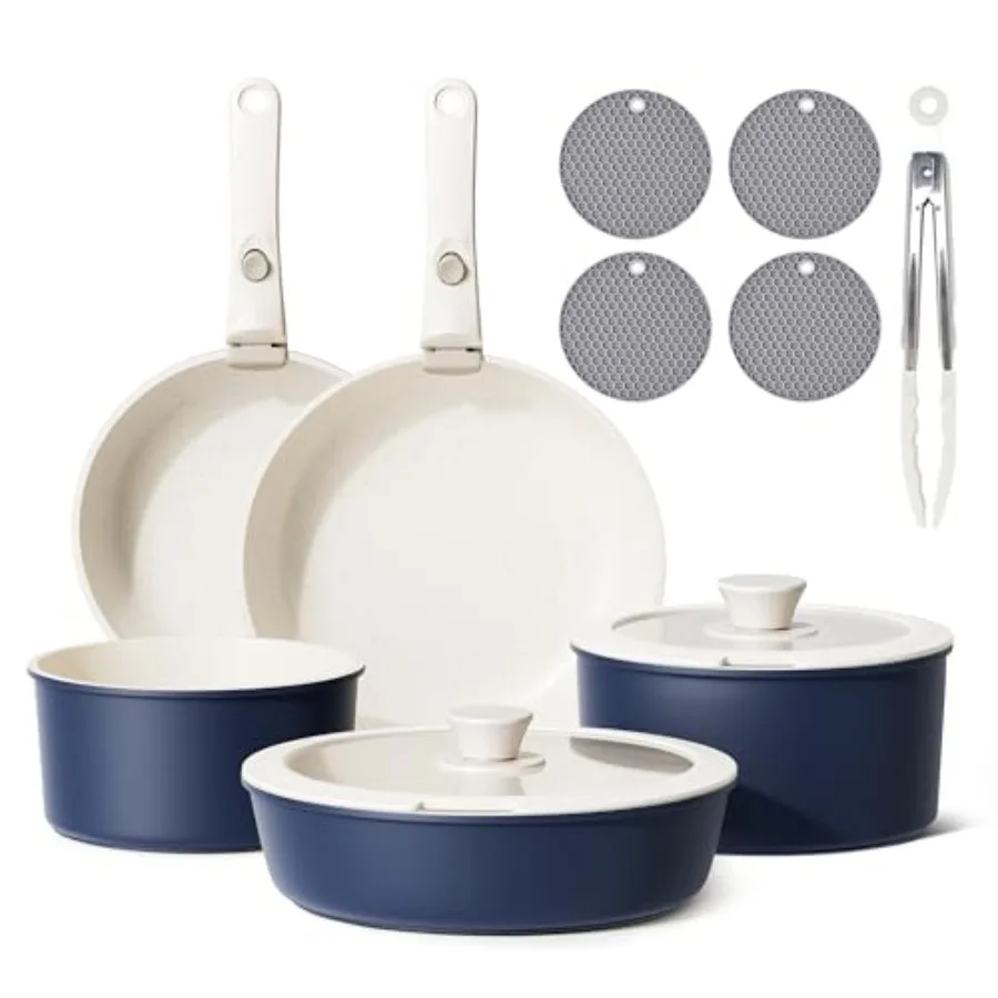 Detachable Cookware - Stackable Induction With Removable Hles Dishwasher Safe - For RV Camping Oven and Stovetop Use 5 Pieces
Detachable Cookware - Stackable Induction With Removable Hles Dishwasher Safe - For RV Camping Oven and Stovetop Use 5 Pieces