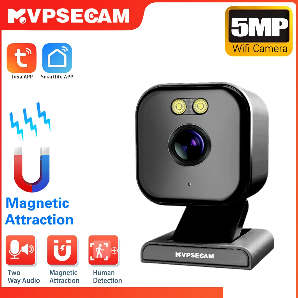 New Portable Mini 5MP Tuya Camera Smartlife Wireless Mini Camera Wifi IP Magnetic Monitoring Guardian Every Corner Baby Monitor
New Portable Mini 5MP Tuya Camera Smartlife Wireless Mini Camera Wifi IP Magnetic Monitoring Guardian Every Corner Baby Monitor
