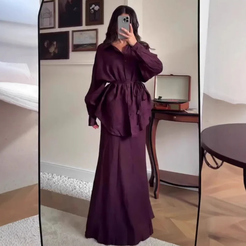 2025New Autumn Retro Fashion Elegant Long Sleeve Long Dress Set for Women
2025New Autumn Retro Fashion Elegant Long Sleeve Long Dress Set for Women