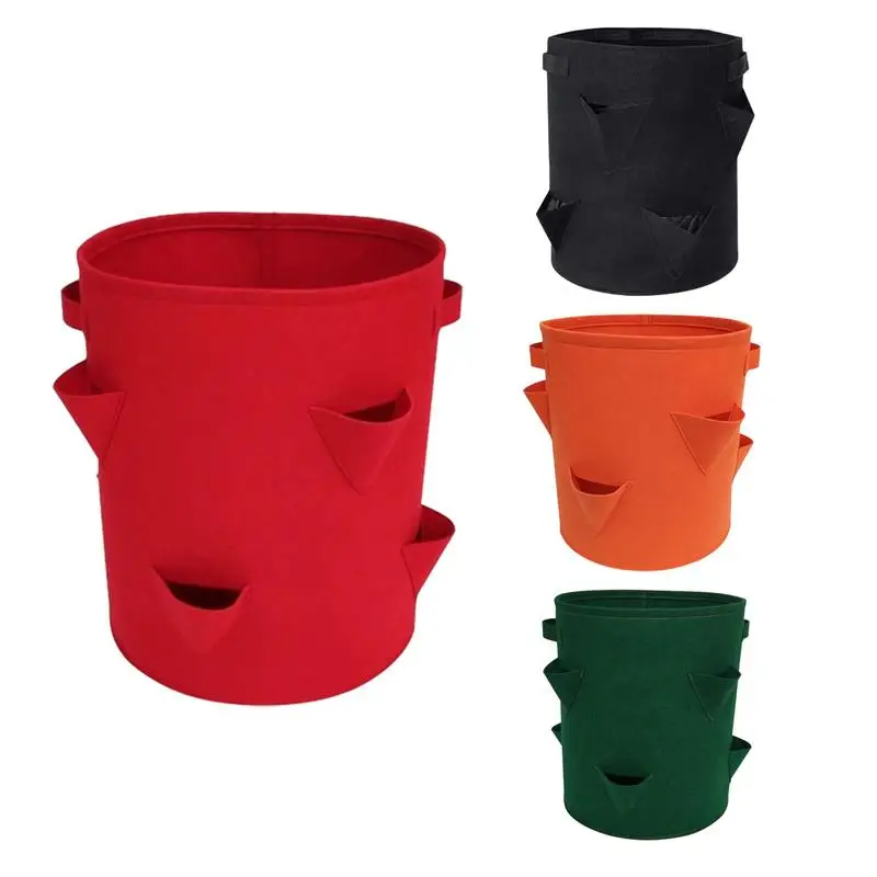 Strawberry Planting Bag Foldable Non-woven Fabric Strawberry Pot Strawberry Planter With 8 Side Pockets For Garden Accessories
Strawberry Planting Bag Foldable Non-woven Fabric Strawberry Pot Strawberry Planter With 8 Side Pockets For Garden Accessories