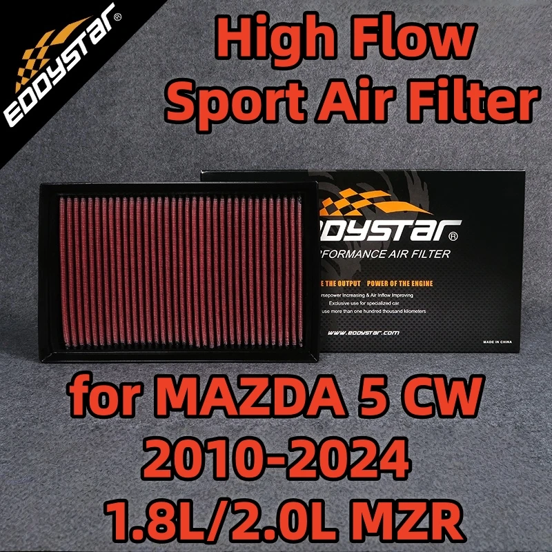 Спортивный воздушный фильтр с высоким расходом для MAZDA 5 CW 2010-2024 1,8 л/2,0 л MZR моющиеся гоночные впускные фильтры
Спортивный воздушный фильтр с высоким расходом для MAZDA 5 CW 2010-2024 1,8 л/2,0 л MZR моющиеся гоночные впускные фильтры