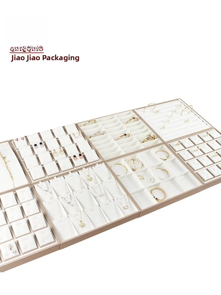 High-End Leather Jewelry Display Tray Nelace Pendant Storage Counter Prop Faionable Accory owcase Jewelry Holder
High-End Leather Jewelry Display Tray Nelace Pendant Storage Counter Prop Faionable Accory owcase Jewelry Holder