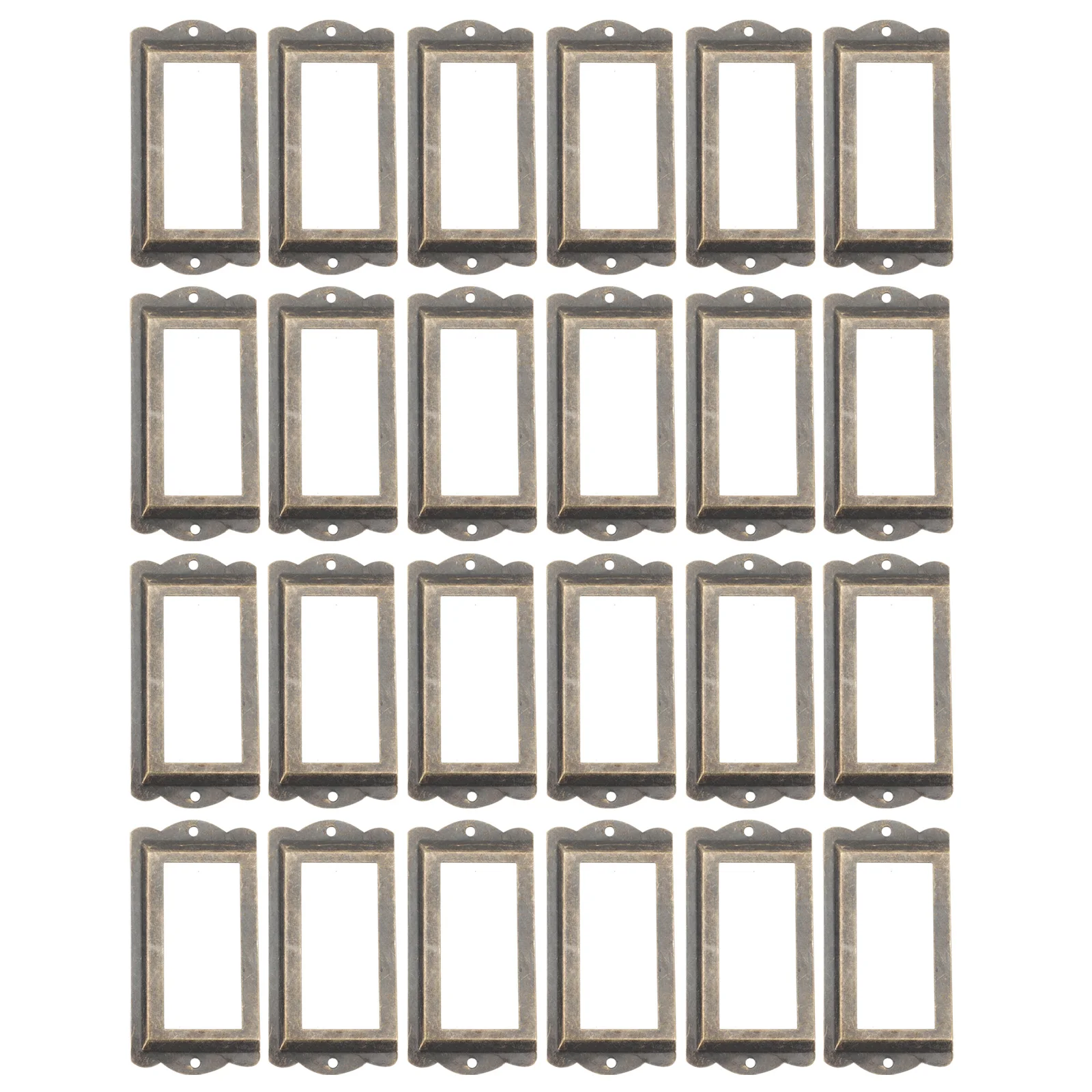 24pcs Photo Frame Vintage Label Holder For Drawer Cabinet Jewelry Box Metal Frame Organizer Tag Shelf Display
24pcs Photo Frame Vintage Label Holder For Drawer Cabinet Jewelry Box Metal Frame Organizer Tag Shelf Display
