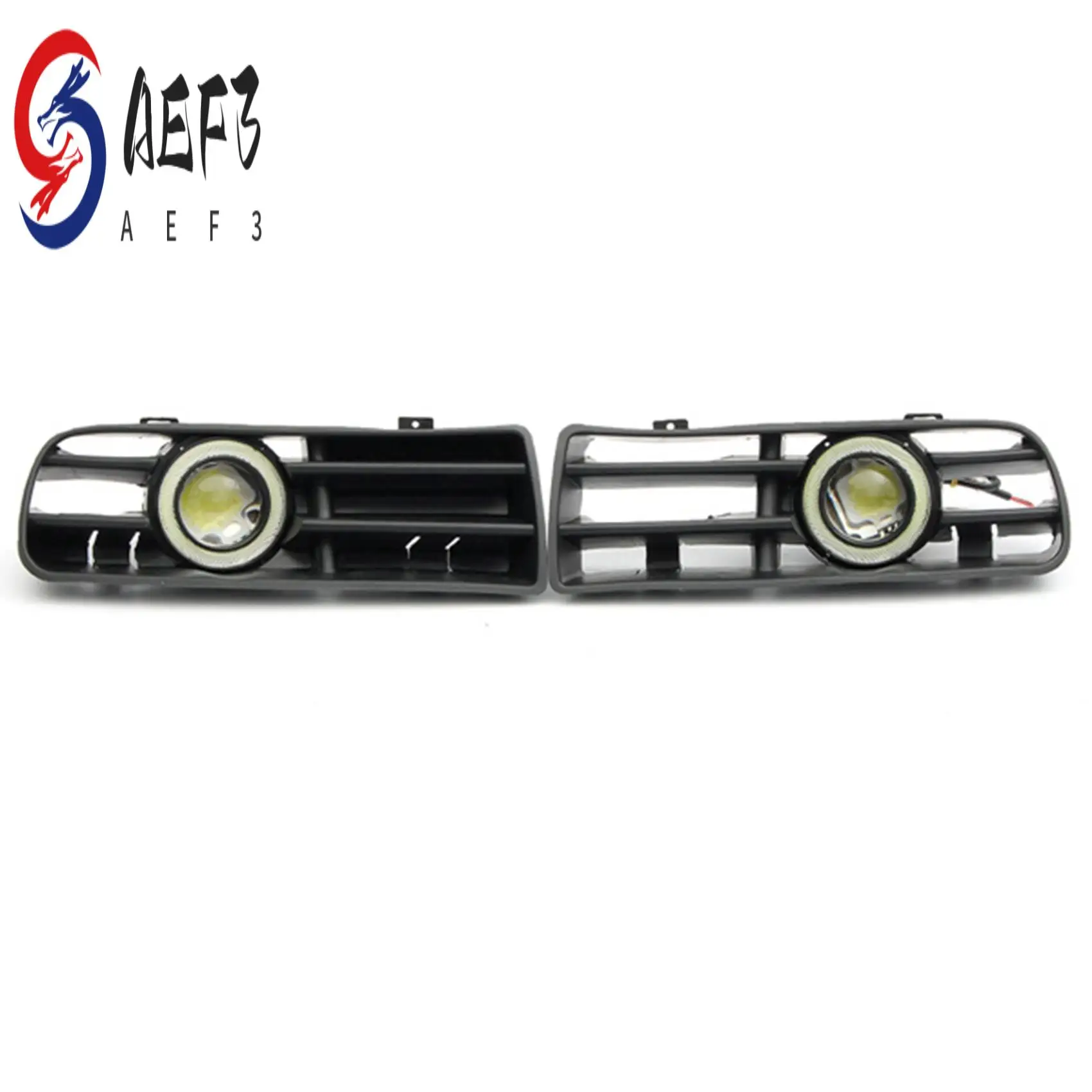 AEF3-Angel Eye Front Fog Light Grille Fog Lights Grille With Wire Kit For Golf MK4 1998-2004
AEF3-Angel Eye Front Fog Light Grille Fog Lights Grille With Wire Kit For Golf MK4 1998-2004
