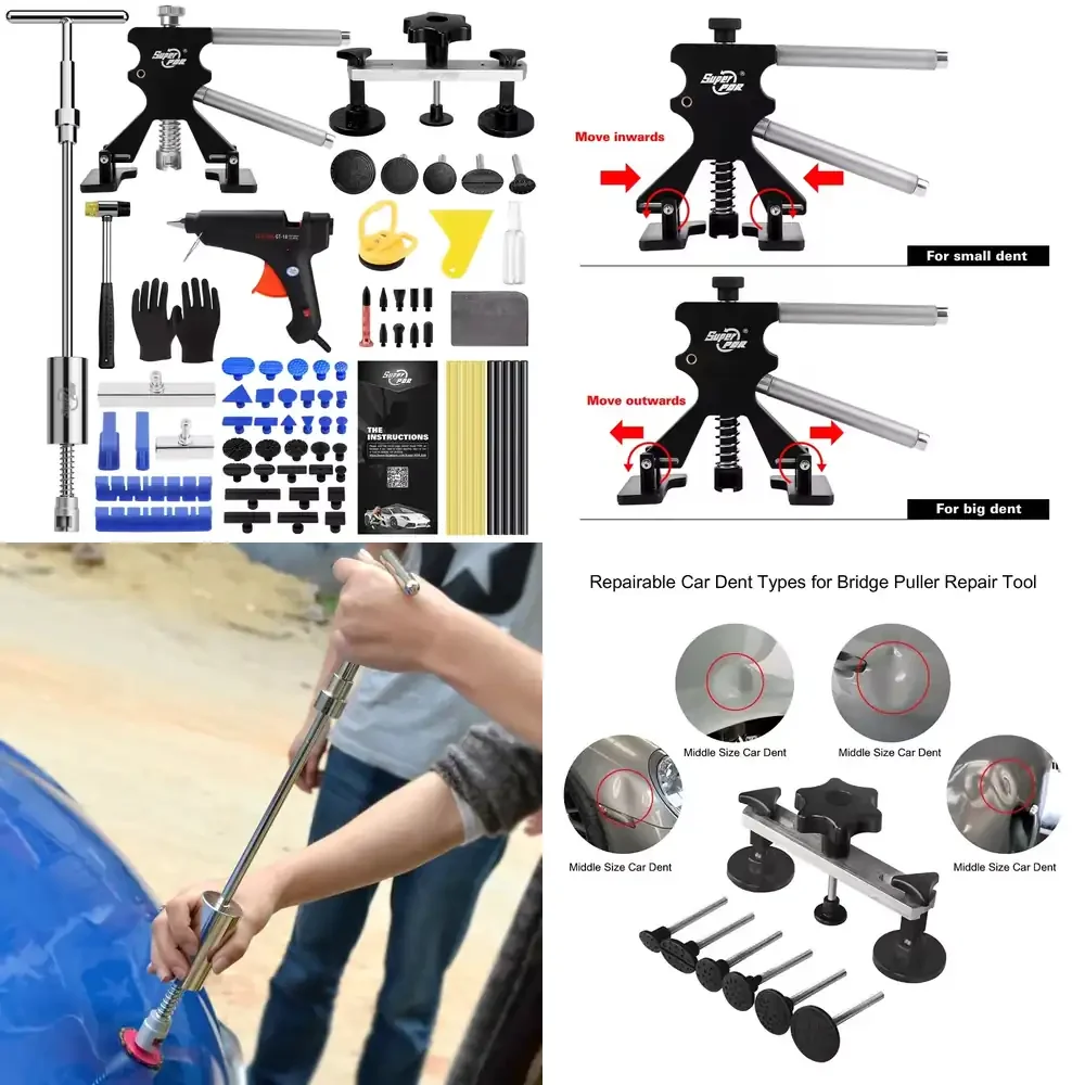 Super PDR Vehicle Paint Less Dent Repair Kits Essential Car Dent Tools for Quick Repairing Hail Dent of Car Body
Super PDR Vehicle Paint Less Dent Repair Kits Essential Car Dent Tools for Quick Repairing Hail Dent of Car Body