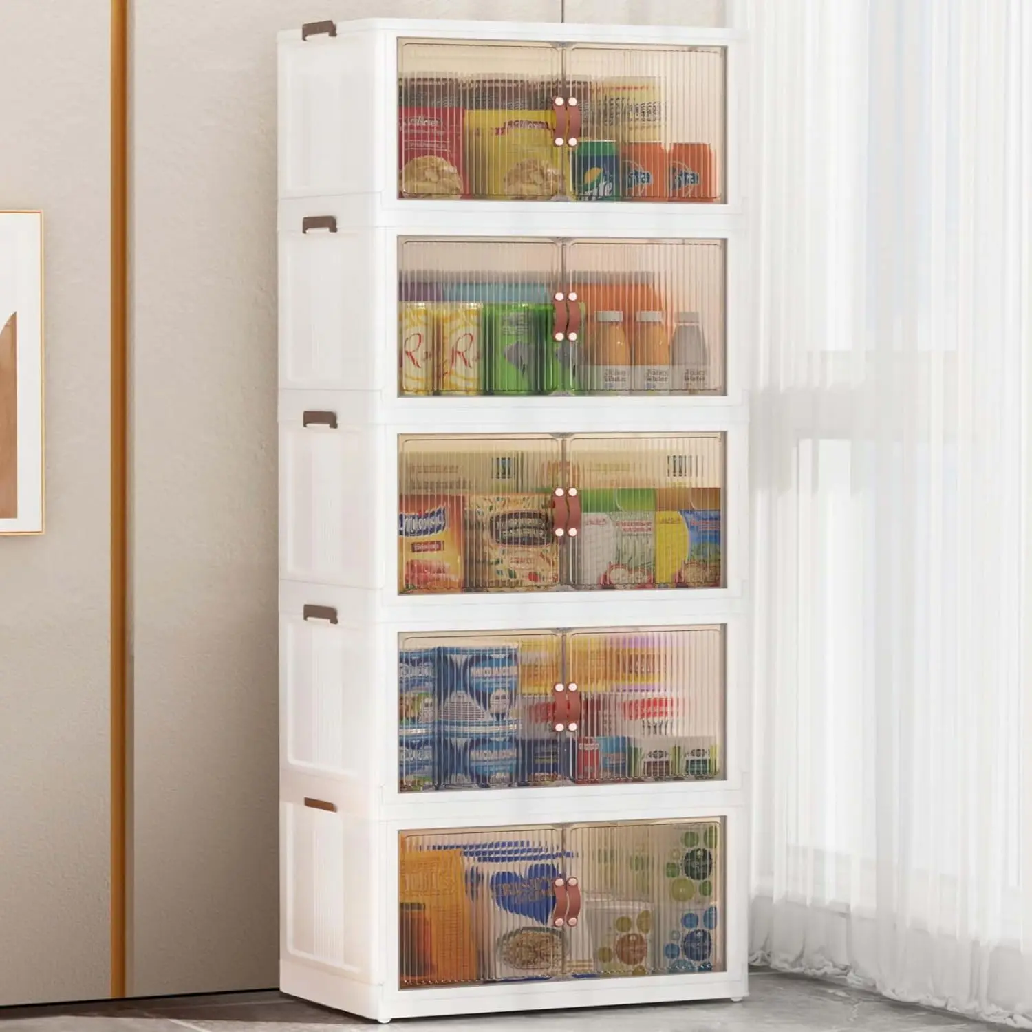 5 Pack 19.5 Gal Stackable Storage Bins Folding Storage Bins with Lid, Closet Organizers and Storage, Folding Storage Box with Do
5 Pack 19.5 Gal Stackable Storage Bins Folding Storage Bins with Lid, Closet Organizers and Storage, Folding Storage Box with Do