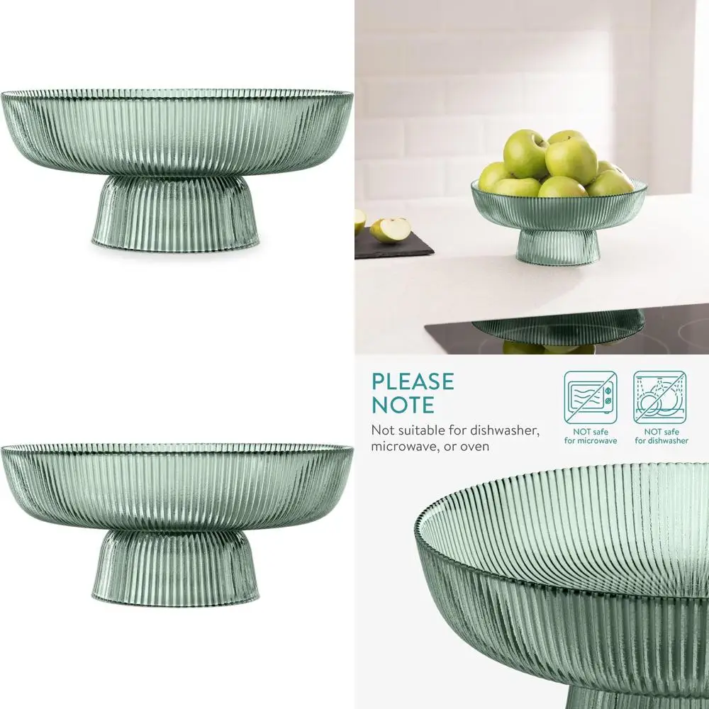 Decorative Colored Glass Bowl, 10.2 Diameter, Green Toned for Table Centerpiece, Snacks, and Candy
Decorative Colored Glass Bowl, 10.2 Diameter, Green Toned for Table Centerpiece, Snacks, and Candy