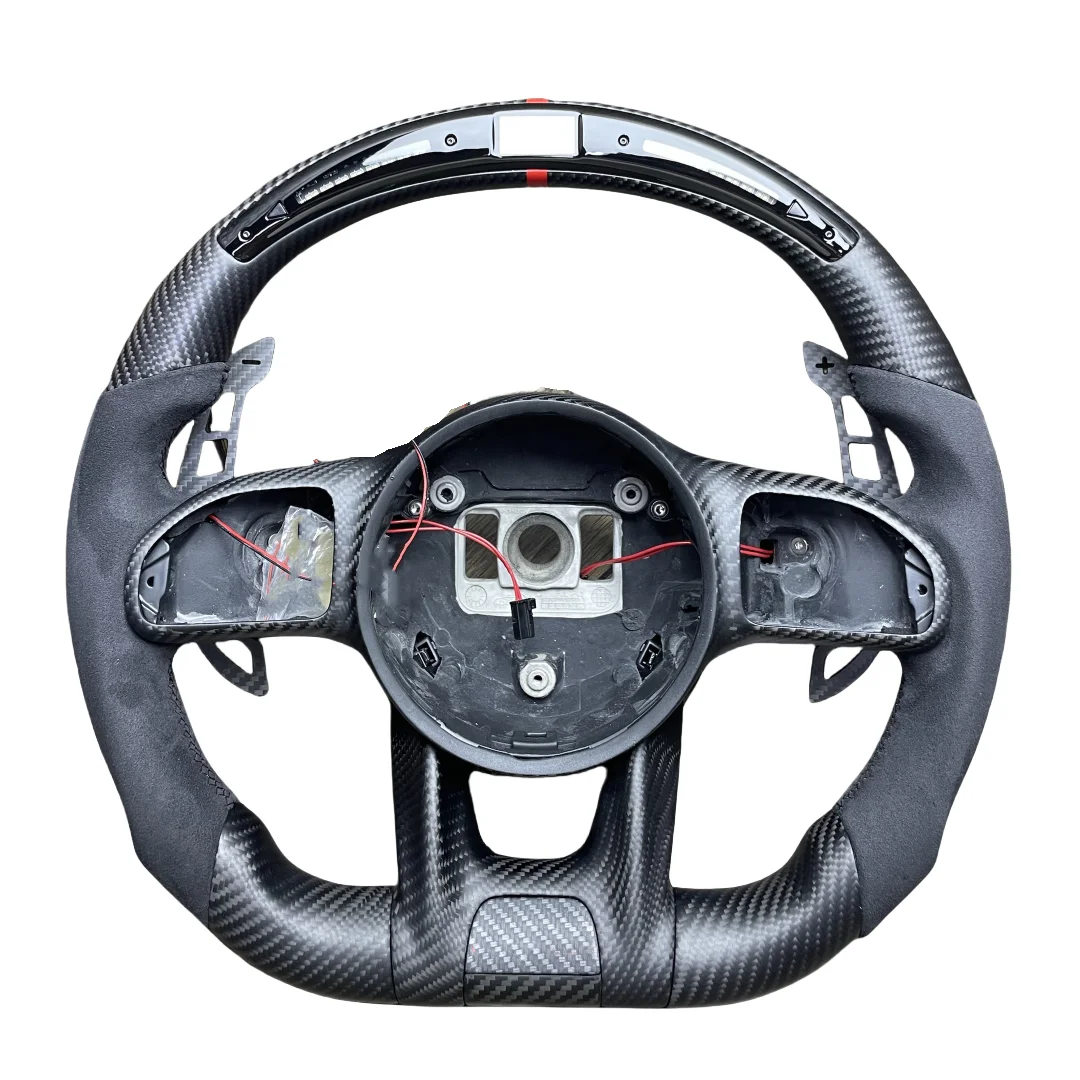 For Customized Sports 3-Spoke LED Carbon Fiber for Leather Steering Wheel for Mercedes-Benz W204/W205/W211/W212/W222 for GT
For Customized Sports 3-Spoke LED Carbon Fiber for Leather Steering Wheel for Mercedes-Benz W204/W205/W211/W212/W222 for GT