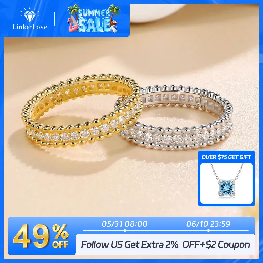 LinkerLove Moissanite Eternity Wedding Bands for Women Dating Couple Engagement Rings Sparkling 925 Sterling Silver Diamond Ring
LinkerLove Moissanite Eternity Wedding Bands for Women Dating Couple Engagement Rings Sparkling 925 Sterling Silver Diamond Ring