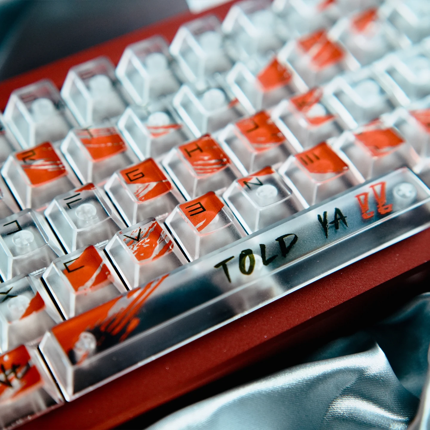 Against invalid transparent mechanical keyboard keycaps white PC light transmission personality adaptation wooting Mega lion
Against invalid transparent mechanical keyboard keycaps white PC light transmission personality adaptation wooting Mega lion