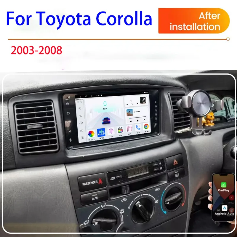7 inch Car Stereo Radio For Toyota Corolla 2003-2008 Carplay Android Auto Wireless Head Unit BT GPS Navi 4+64GB
7 inch Car Stereo Radio For Toyota Corolla 2003-2008 Carplay Android Auto Wireless Head Unit BT GPS Navi 4+64GB