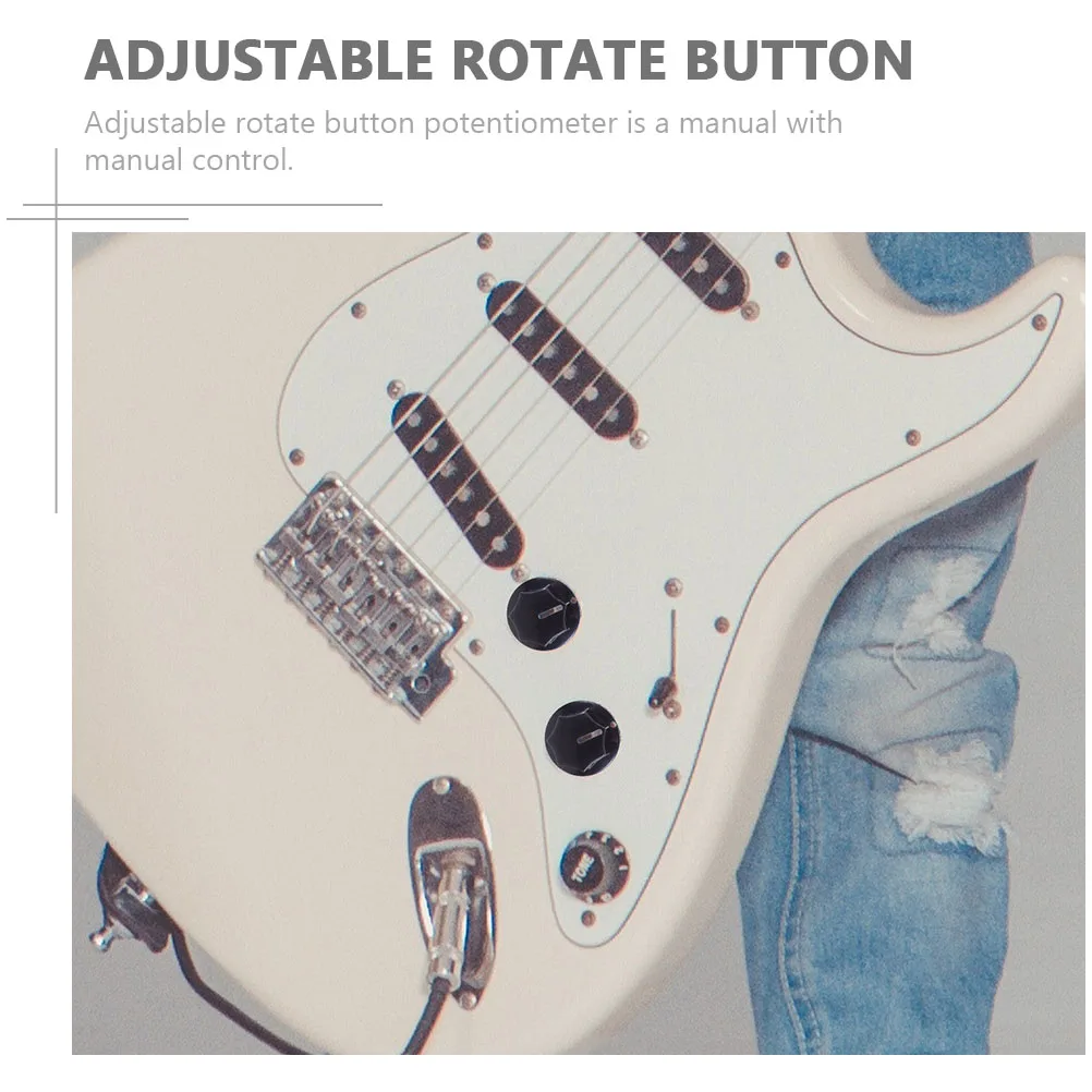 2 Pcs Electric Guitar Bass Speaker Effect Knob Cap Control Potentiometer Knobs Accessories Volume Tone 
2 Pcs Electric Guitar Bass Speaker Effect Knob Cap Control Potentiometer Knobs Accessories Volume Tone