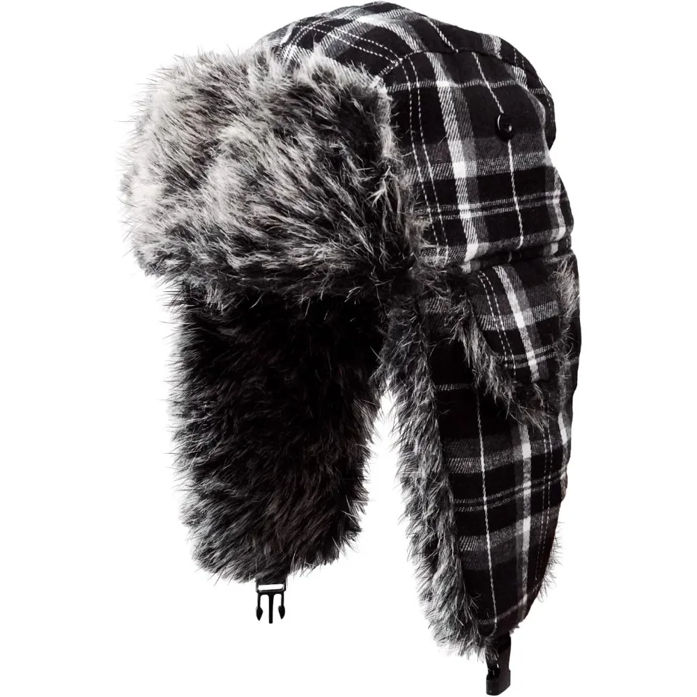 Шапка-ловушка, зимние шапки для женщин и мужчин с ушками из искусственного меха
Шапка-ловушка, зимние шапки для женщин и мужчин с ушками из искусственного меха