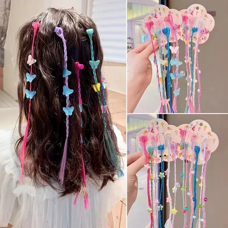 6pcs Kids Girl Candy Color Wig Braid Hair Claw Princes Cute Butterfly Bow Heart Style Hair Clip Children Haid Styling Headwear
6pcs Kids Girl Candy Color Wig Braid Hair Claw Princes Cute Butterfly Bow Heart Style Hair Clip Children Haid Styling Headwear