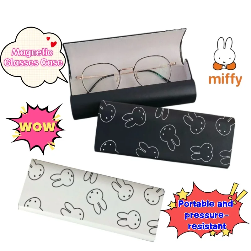 Miffy High-value Creative Magnetic Glasses Case Student Myopia Glasses Storage Box Portable Sunglasses Case PU Dirty Resistant
Miffy High-value Creative Magnetic Glasses Case Student Myopia Glasses Storage Box Portable Sunglasses Case PU Dirty Resistant