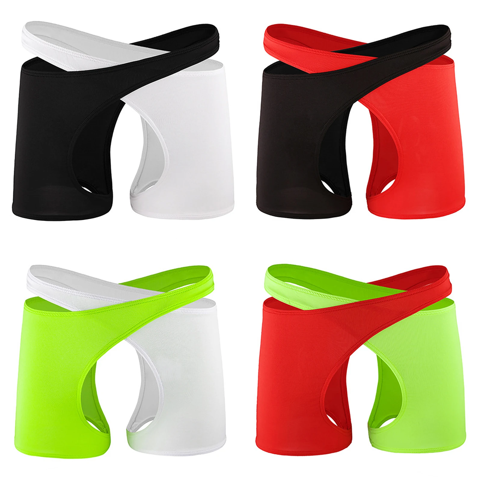 Мужские шорты-боксеры контрастного цвета, нижнее белье с разделением, трусы с низкой посадкой и открытой промежностью, эластичные трусы-боксеры с вырезами
Мужские шорты-боксеры контрастного цвета, нижнее белье с разделением, трусы с низкой посадкой и открытой промежностью, эластичные трусы-боксеры с вырезами