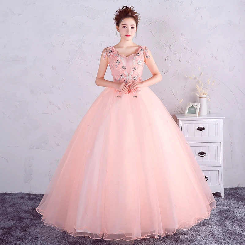 Sweetheart Neck Prom Dresses Sweet Pink Lace Floral Ball Gown Flower Women Elegant Sleeveless Floor-length Quinceanera Dress
Sweetheart Neck Prom Dresses Sweet Pink Lace Floral Ball Gown Flower Women Elegant Sleeveless Floor-length Quinceanera Dress