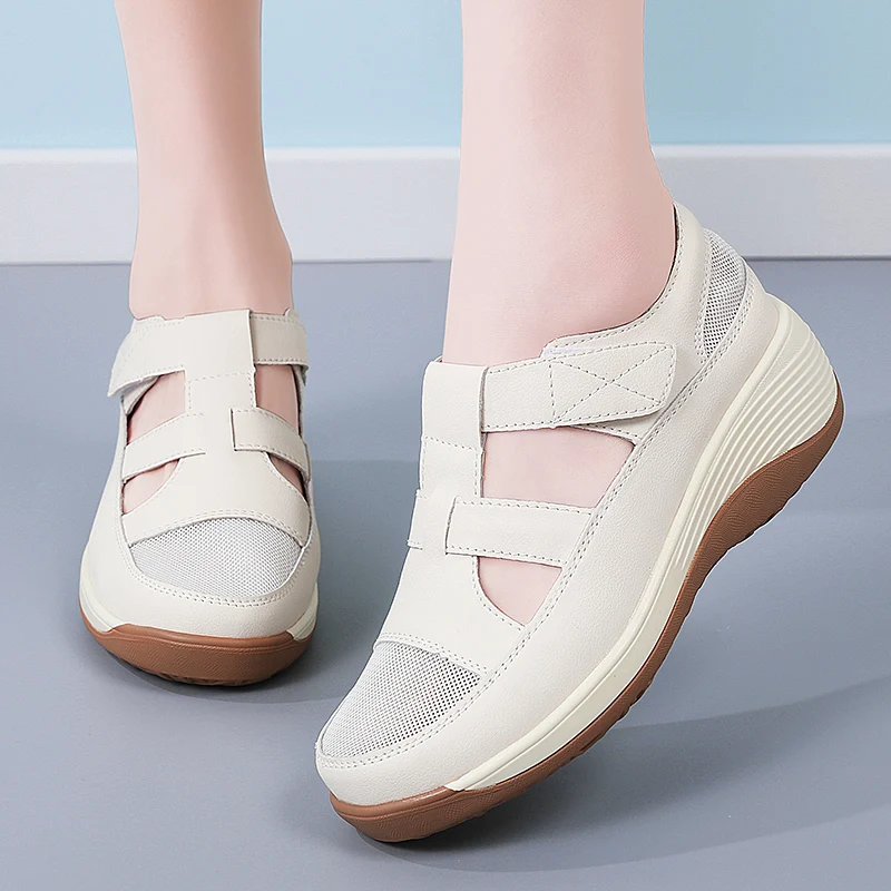 New Fashion Women's Shoes Comfortable Hollow Breathable Soft Non-slip Flat Mesh Shoes Mom Shoes Outdoor Casual Shoes
New Fashion Women's Shoes Comfortable Hollow Breathable Soft Non-slip Flat Mesh Shoes Mom Shoes Outdoor Casual Shoes