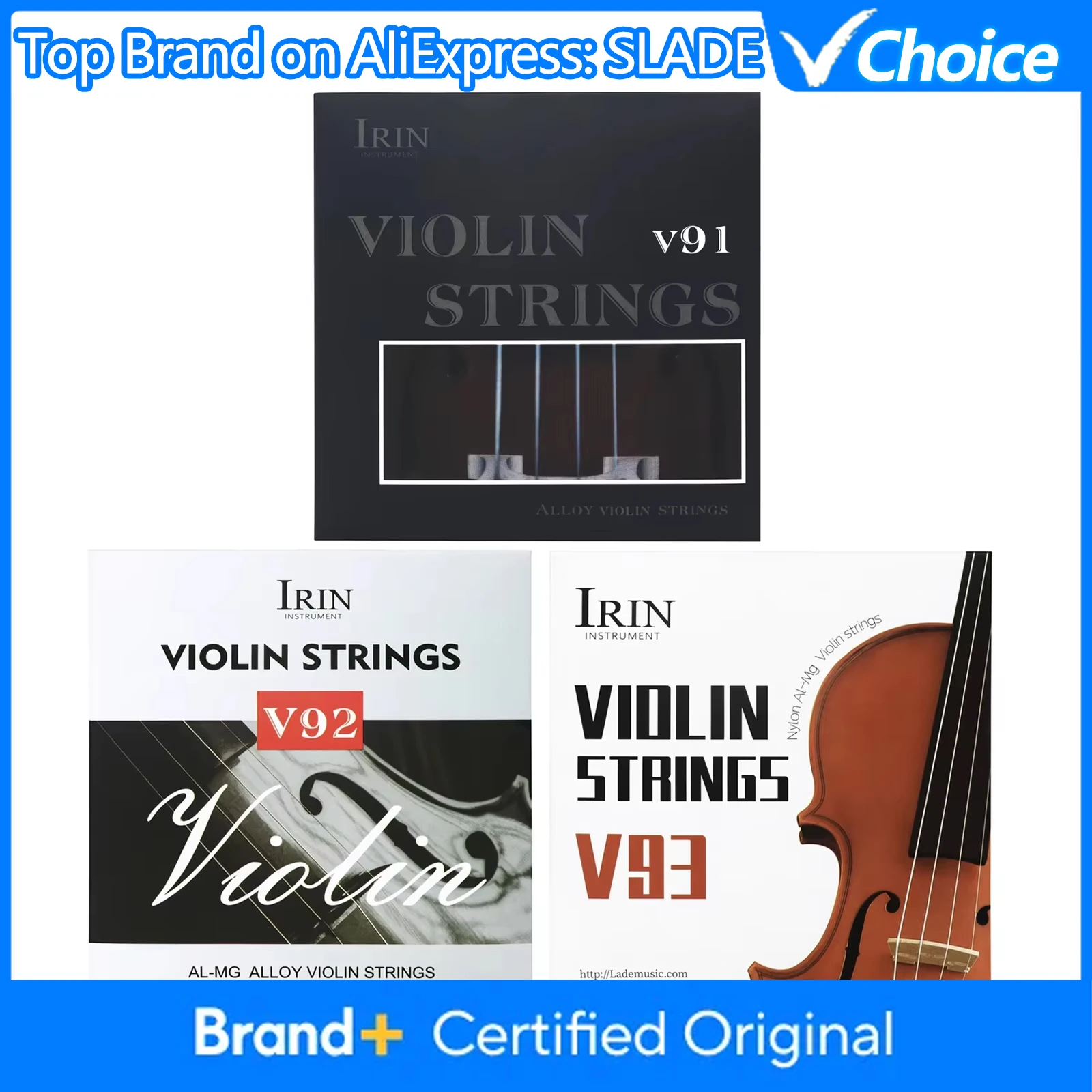 IRIN Violin Strings Professional Violin Fiddle String E-A-D-G 4/4 Violin Accessories High-Quality Core Musical Instrument Parts
IRIN Violin Strings Professional Violin Fiddle String E-A-D-G 4/4 Violin Accessories High-Quality Core Musical Instrument Parts