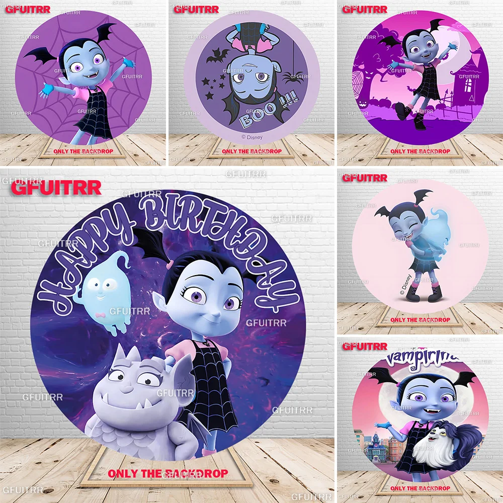 Vampirina Round Background Disney Round Cover Kids Birthday Party Backdrop Girls Decoration Banner Prop
Vampirina Round Background Disney Round Cover Kids Birthday Party Backdrop Girls Decoration Banner Prop