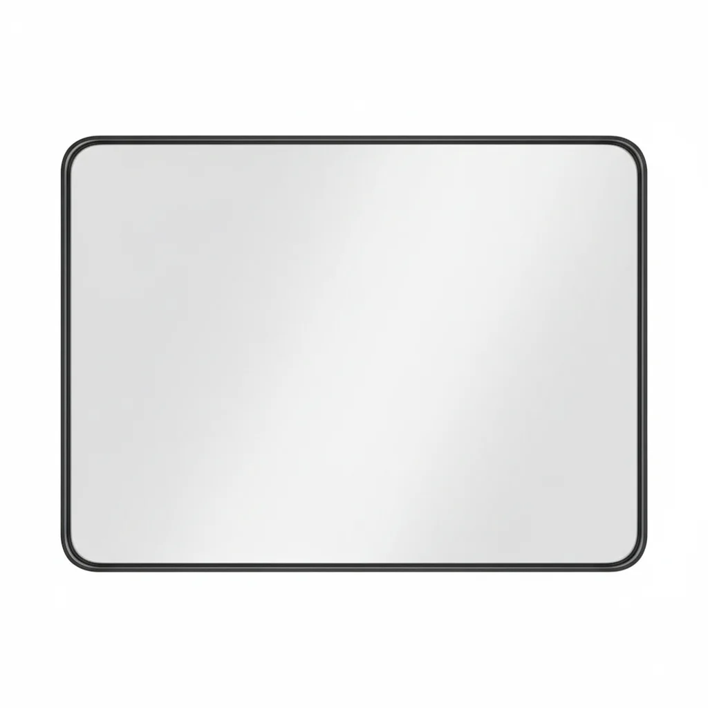 Black Metal Framed Vanity Mirror, Modern Bathroom Wall Mirror for Apartment Dorm Use Home Decoration
Black Metal Framed Vanity Mirror, Modern Bathroom Wall Mirror for Apartment Dorm Use Home Decoration