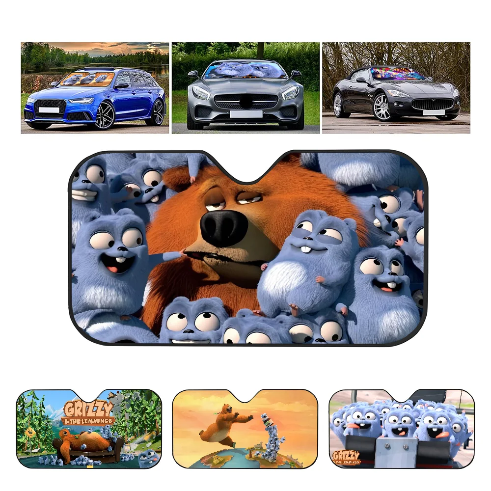 G-grizzy And The L-lemmings Car Sun Shade Front Window Sunshade For Most Sedans SUV Blocks Max Uv Rays Keep Your Vehicle Cool
G-grizzy And The L-lemmings Car Sun Shade Front Window Sunshade For Most Sedans SUV Blocks Max Uv Rays Keep Your Vehicle Cool