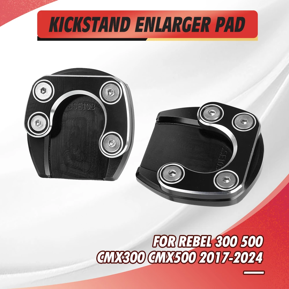 For Honda Rebel 300 500 CMX300 CMX500 2017-2024 CNC Kickstand Foot Side Extension Pad Support Plate Enlarge Stand CMX 300 500
For Honda Rebel 300 500 CMX300 CMX500 2017-2024 CNC Kickstand Foot Side Extension Pad Support Plate Enlarge Stand CMX 300 500