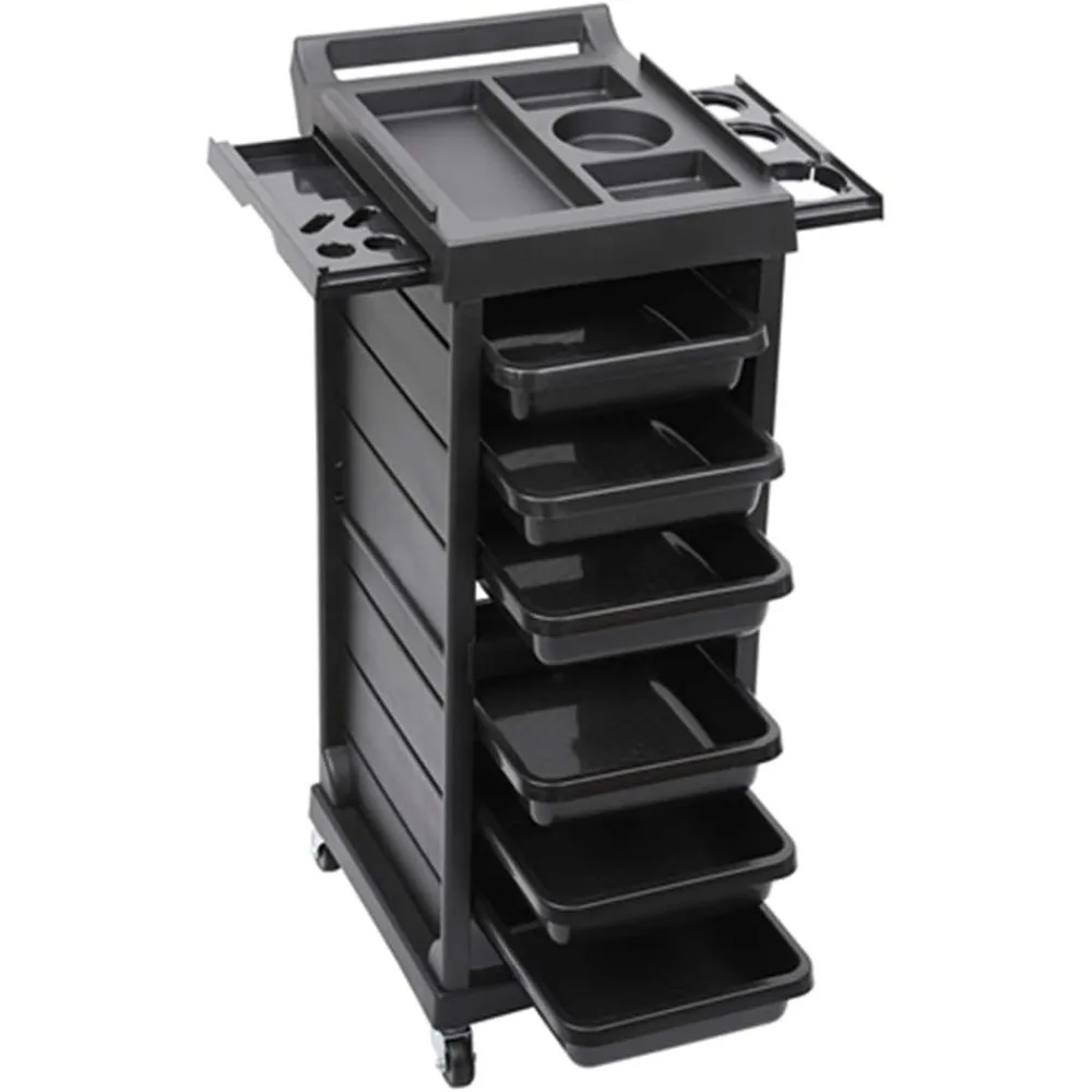 Salon Trolley Stylist Cart with 6 Drawers 4 Rolling Wheels, Beauty Storage Organizer, Barber Station Hair Styling Cabinet
Salon Trolley Stylist Cart with 6 Drawers 4 Rolling Wheels, Beauty Storage Organizer, Barber Station Hair Styling Cabinet