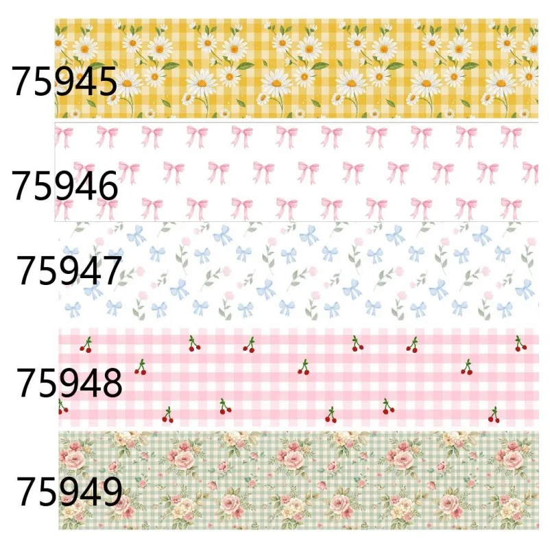 Bows Ribbon Printed Flower Grosgrain Ribbon 10yards for Hairbows DIY Decorative Craft Materials Handmade Accessories
Bows Ribbon Printed Flower Grosgrain Ribbon 10yards for Hairbows DIY Decorative Craft Materials Handmade Accessories
