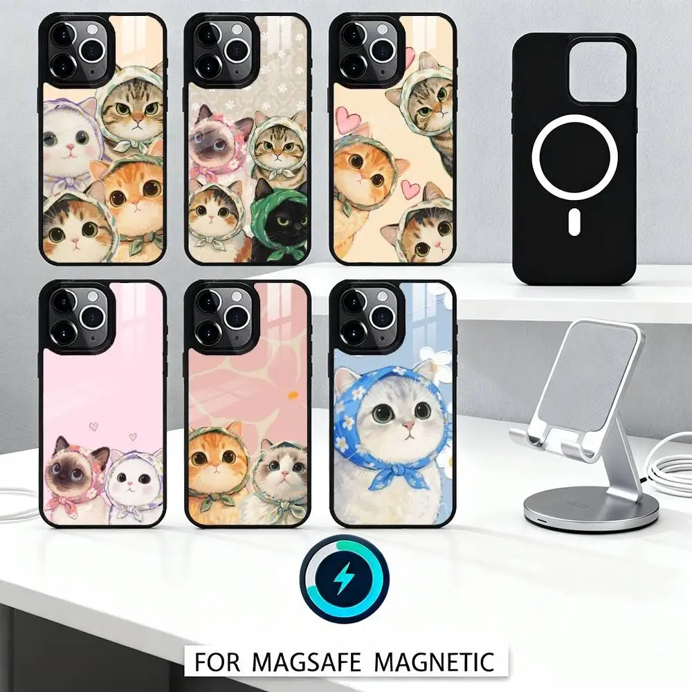 C-Cute cat family Phone Case For iPhone17,16,15,14,13,12,Pro,Max,Magnetic For Magsafe Wireless Charging
C-Cute cat family Phone Case For iPhone17,16,15,14,13,12,Pro,Max,Magnetic For Magsafe Wireless Charging