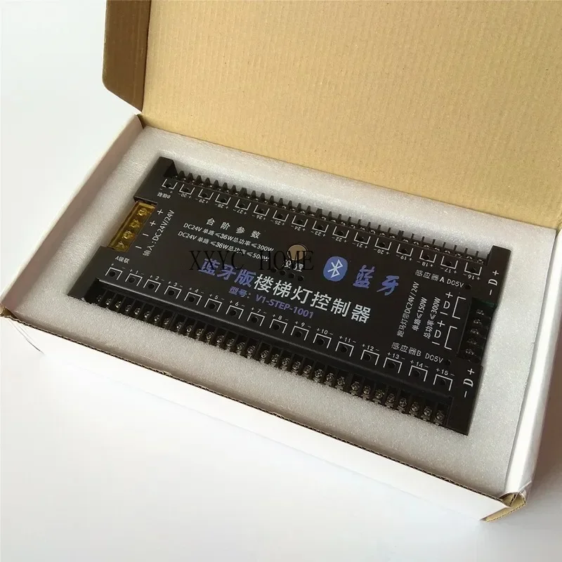 New Bluetooth Net Celebrity Body Induction Stepping Water Stair Light Step Horse Running Mode Colorful LED Strip Controller
New Bluetooth Net Celebrity Body Induction Stepping Water Stair Light Step Horse Running Mode Colorful LED Strip Controller