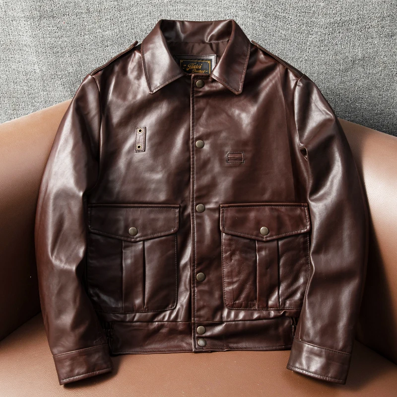 Мужская куртка Harley из натуральной яловой кожи с верхним слоем, осенне-зимняя верхняя одежда, облегающее модное пальто Flight Sle
Мужская куртка Harley из натуральной яловой кожи с верхним слоем, осенне-зимняя верхняя одежда, облегающее модное пальто Flight Sle