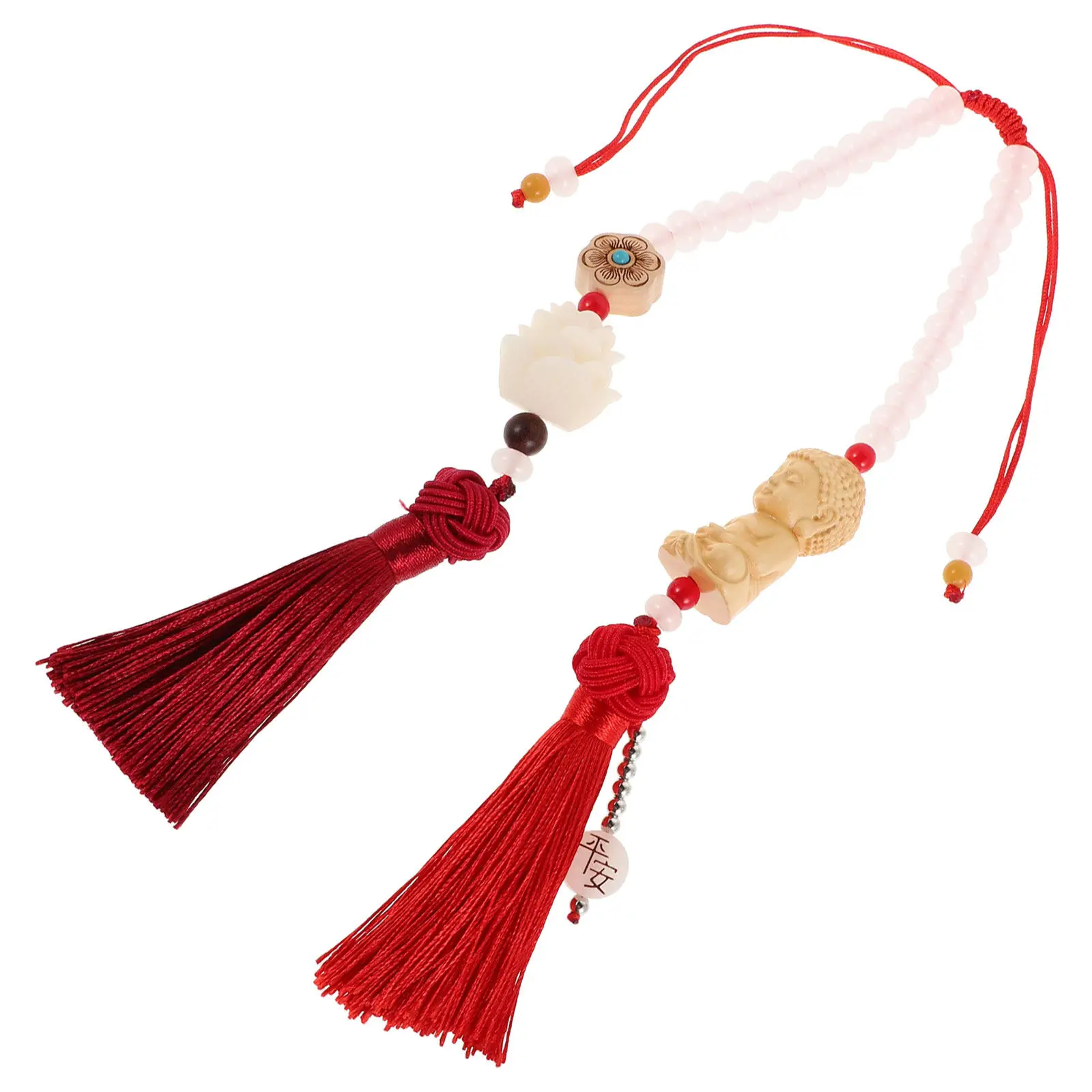 Handwoven Lotus Buddha Car Hanging Ornament Rear View Mirror Charm Tassel Pendant for Vehicle Interior Decor Automotive
Handwoven Lotus Buddha Car Hanging Ornament Rear View Mirror Charm Tassel Pendant for Vehicle Interior Decor Automotive