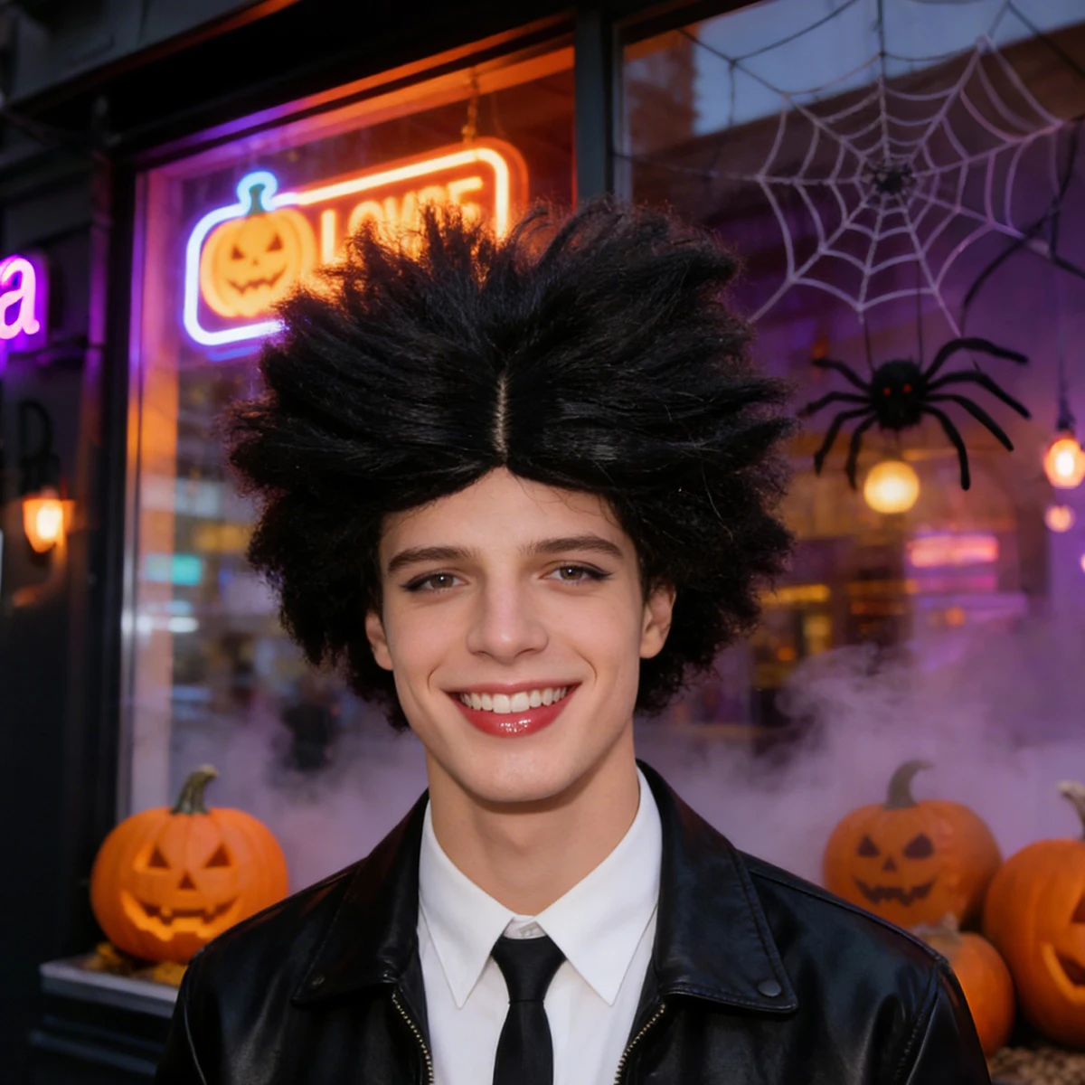 Black Messy Spiky Fluffy Short Synthetic Wig Unisex Mad Scientist Anime Character Halloween Party Retro Comedy Cosplay Funny
Black Messy Spiky Fluffy Short Synthetic Wig Unisex Mad Scientist Anime Character Halloween Party Retro Comedy Cosplay Funny