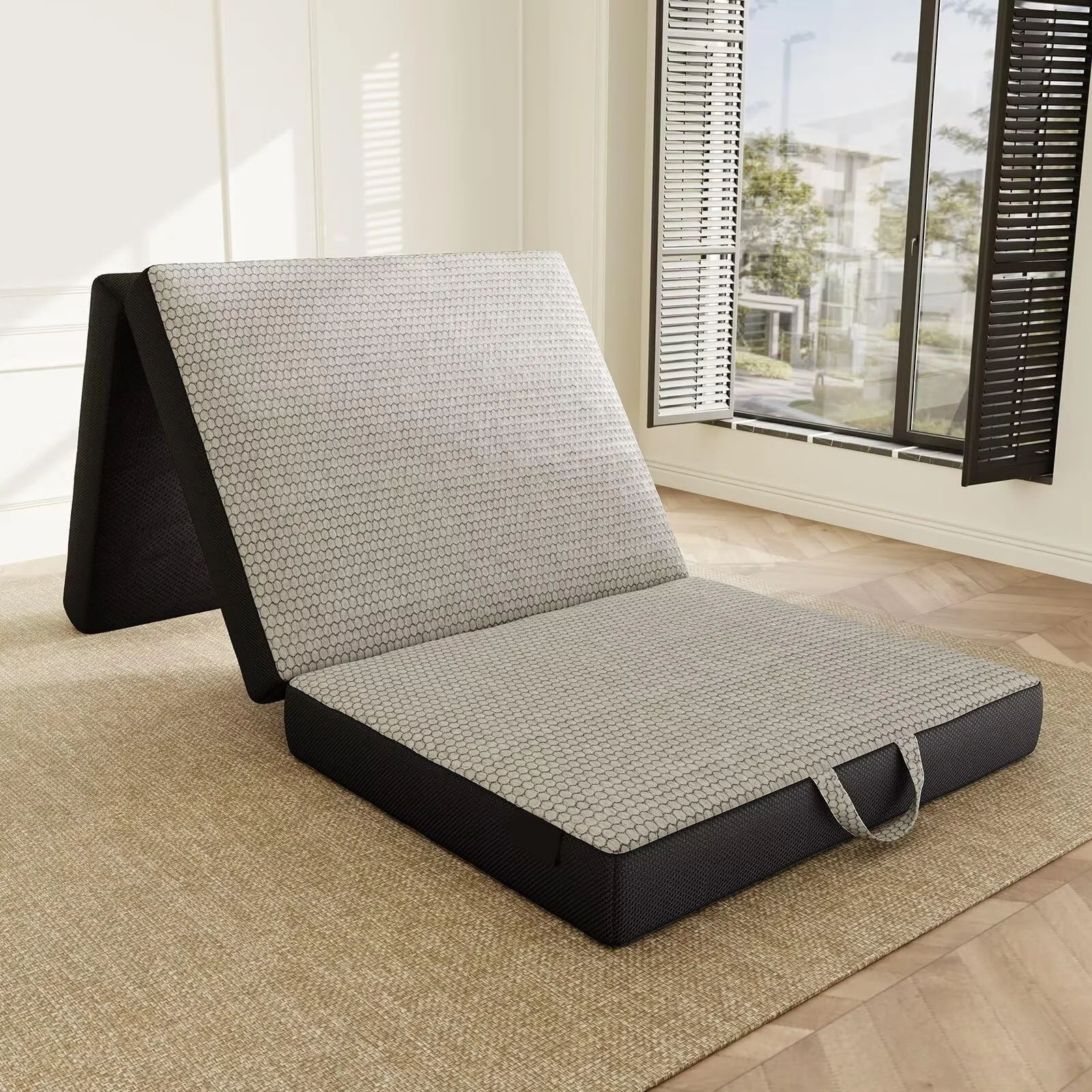 Intelligent Library Twin 4 Inch Tri-fold Mattress Memory Foam Floor Bed Washable Cover Foldable Mat Handle Non-Slip Bottom For R
Intelligent Library Twin 4 Inch Tri-fold Mattress Memory Foam Floor Bed Washable Cover Foldable Mat Handle Non-Slip Bottom For R
