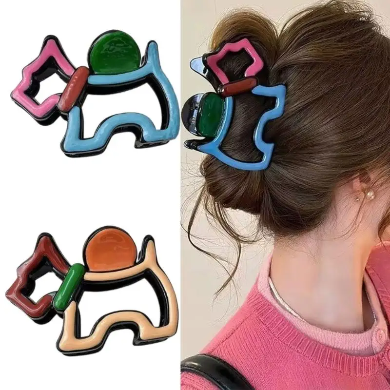 652F 4PCS Ergonomic Curved Design Hair Claw Clip Vibrancy Color Blocking Dog Hair Gri
652F 4PCS Ergonomic Curved Design Hair Claw Clip Vibrancy Color Blocking Dog Hair Gri