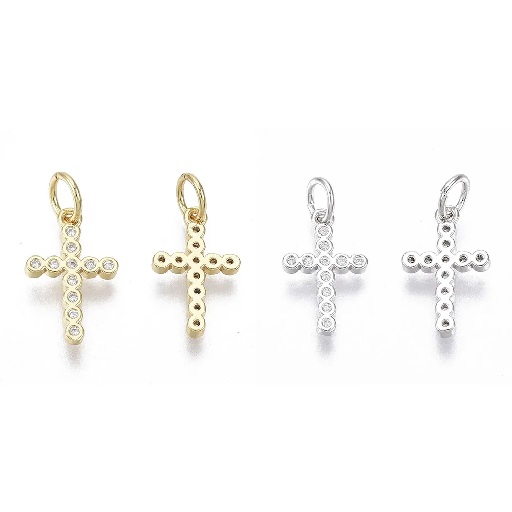 Craftdady Tiny Cross Cubic Zirconia Charms 18K Gold Plated Rhinestone Pendant Christian Necklace Earrings Jewelry DIY Making
Craftdady Tiny Cross Cubic Zirconia Charms 18K Gold Plated Rhinestone Pendant Christian Necklace Earrings Jewelry DIY Making