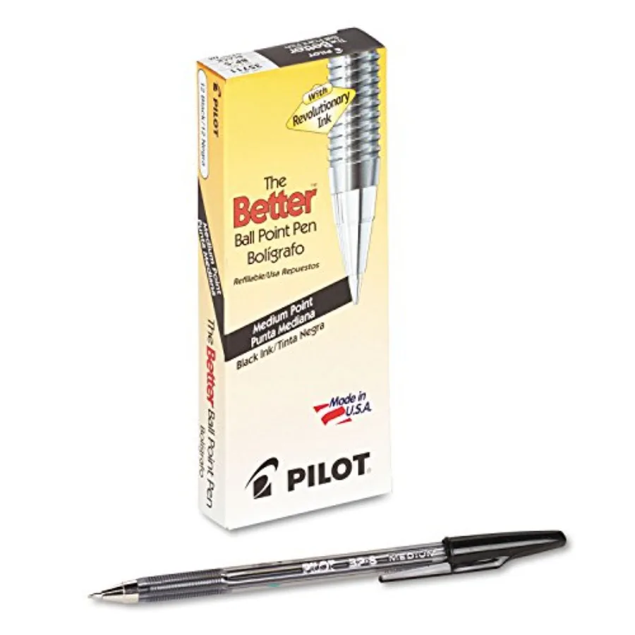 The Better Ball Point Pen Refillable Ballpoint Stick Pens,,, 12-Pack 35711
The Better Ball Point Pen Refillable Ballpoint Stick Pens,,, 12-Pack 35711