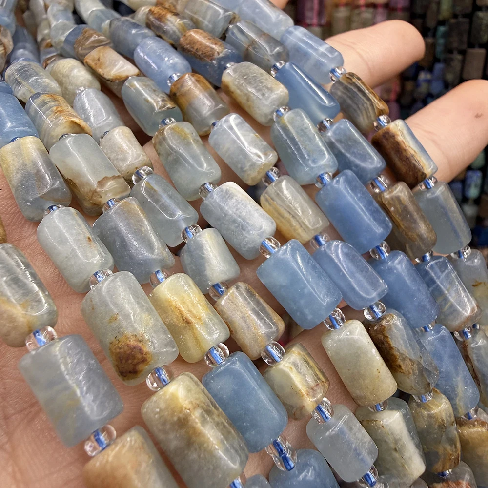 Natural 6-8*10-12mm Blue Calcite Faceted Tubular Irregular Loose Beads Bracelet Necklace For Jewelry DIY Accessories Wholesale
Natural 6-8*10-12mm Blue Calcite Faceted Tubular Irregular Loose Beads Bracelet Necklace For Jewelry DIY Accessories Wholesale