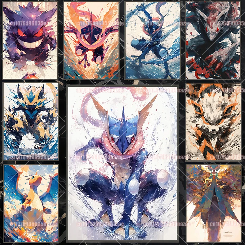 Anime Pokemon Canvas Painting Charmander Arcanine Lucario Zoroark Poster Print Watercolor Wall Art Picture Home Decor Kids Gift
Anime Pokemon Canvas Painting Charmander Arcanine Lucario Zoroark Poster Print Watercolor Wall Art Picture Home Decor Kids Gift