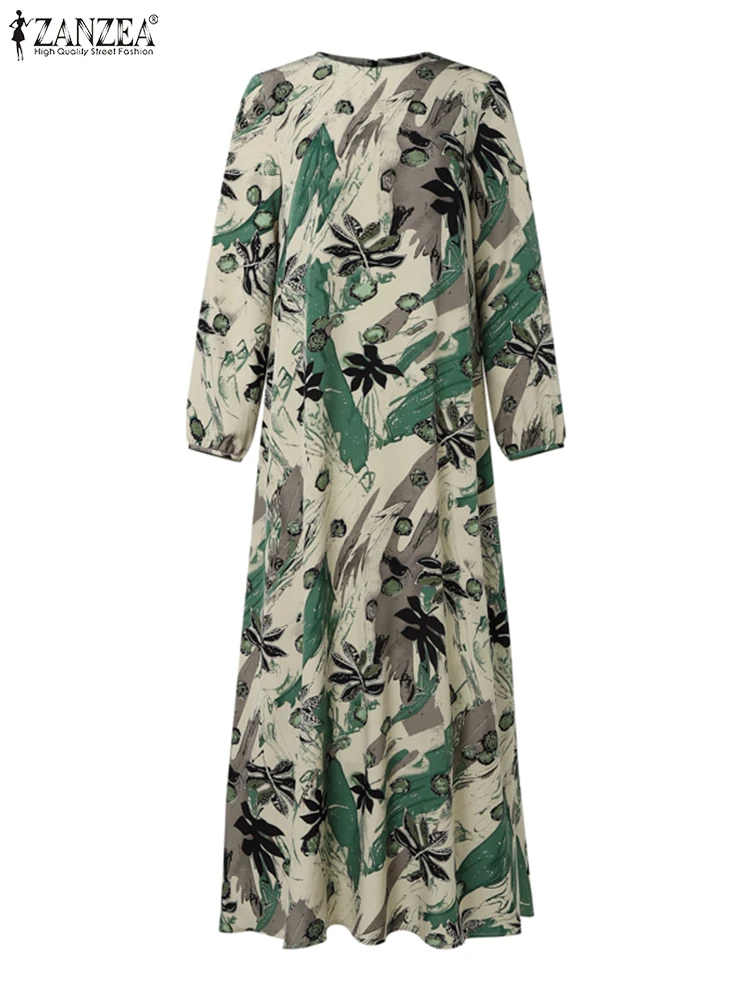 ZANZEA Muslim Fashion Eid Dress Women Casual Loose Printing Islamic Hijab O-Neck Abaya Robes 2025 Elegant A-line Vestidos
ZANZEA Muslim Fashion Eid Dress Women Casual Loose Printing Islamic Hijab O-Neck Abaya Robes 2025 Elegant A-line Vestidos