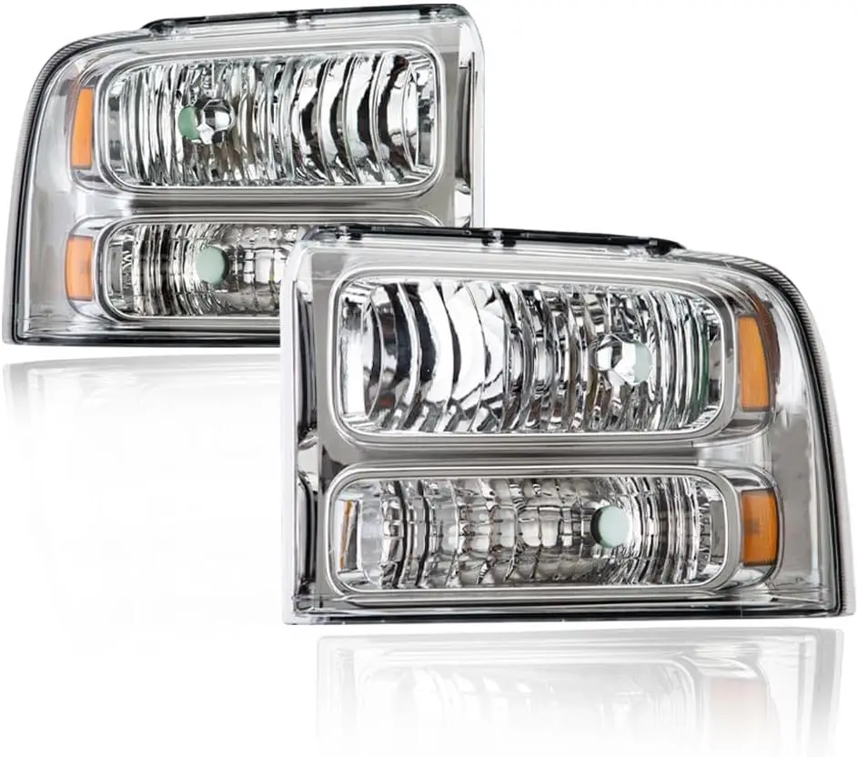 Фара в сборе, совместимая с Ford F250 F350 F450 F550 2005-2007/подходит для Ford Excursion 2005, прозрачные линзы, хромированный корпус
Фара в сборе, совместимая с Ford F250 F350 F450 F550 2005-2007/подходит для Ford Excursion 2005, прозрачные линзы, хромированный корпус