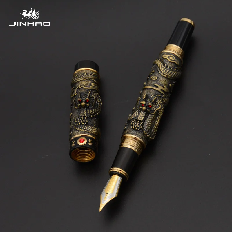 JINHAO Twin Dragons Playing with Pearl Retro Fountain Pen Classical EF/F/M Collectible Writing School Office Supplies Stationery
JINHAO Twin Dragons Playing with Pearl Retro Fountain Pen Classical EF/F/M Collectible Writing School Office Supplies Stationery
