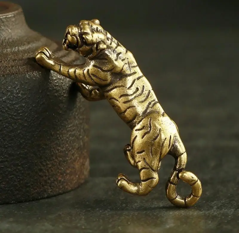 Brass Tiger Animal Statue Small Sculpture Tabletop Figurine Home Decor Gifts
Brass Tiger Animal Statue Small Sculpture Tabletop Figurine Home Decor Gifts