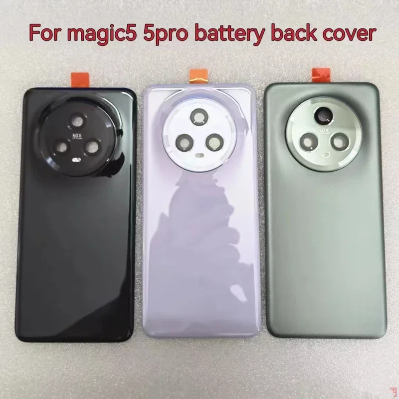 For Magic 5 5pro Battery Back Cover, Cell Phone Back Cover Replacement Repair Parts with Lens Frame, Rear Glass Cover
For Magic 5 5pro Battery Back Cover, Cell Phone Back Cover Replacement Repair Parts with Lens Frame, Rear Glass Cover