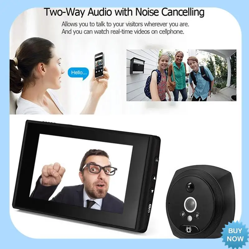 A47Z 1Set PIR Door Eye Electronic Peephole Door Camera Viewer 4.5 Inch LCD Screen Digital Doorbell Silver
A47Z 1Set PIR Door Eye Electronic Peephole Door Camera Viewer 4.5 Inch LCD Screen Digital Doorbell Silver