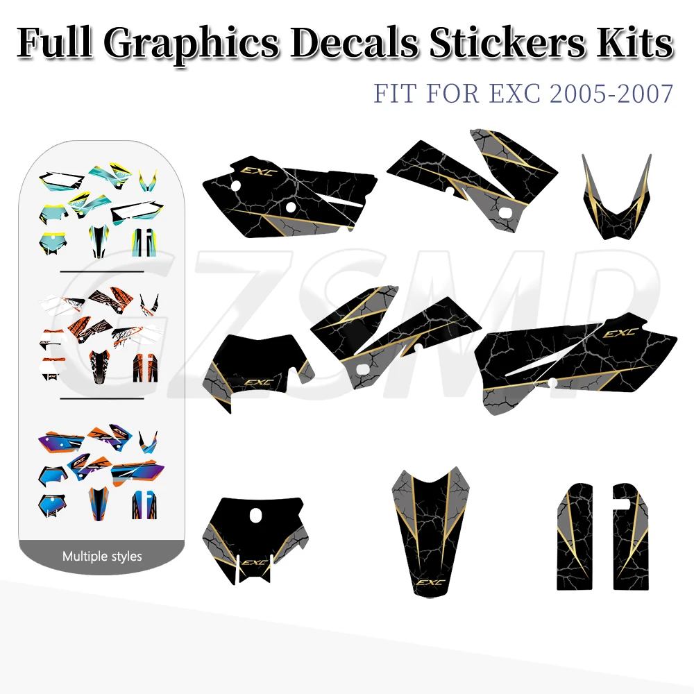 Graphics Decals Motorcycle Background Stickers Kit Fit for 125 200 250 300 400 450 525 EXC 2005 2006 2007
Graphics Decals Motorcycle Background Stickers Kit Fit for 125 200 250 300 400 450 525 EXC 2005 2006 2007