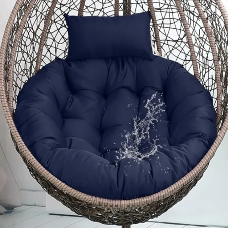 Outdoor Egg Chair Cushion with Removable Cover Navy BlueWaterproof Hanging Egg Chair Cushions Replacement 45 * 45 Inches with H
Outdoor Egg Chair Cushion with Removable Cover Navy BlueWaterproof Hanging Egg Chair Cushions Replacement 45 * 45 Inches with H